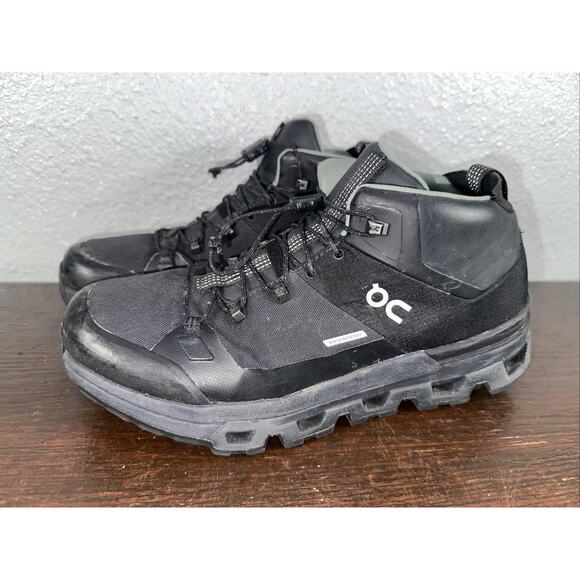 On Cloudtrax Waterproof Hiking Boots | Black | 3WD10880553 | Women's 9 | EUC - Picture 1 of 12